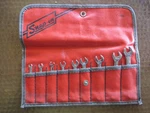 Snap-on C-52C Vintage Sae Double Open End Wrench Set Original Pouch. Fixed Price $199.88.