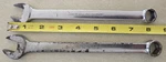 Snap-on Tools 9/16" Osh 18 & 5/8" 20 Point Box End Wrench, Ruff Condition. Fixed Price $23.00.