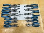 Snap-on Tools Usa New Rare Pearl Blue 12PC Master Ring Plier Set SRPCR112PB. Fixed Price $499.95.