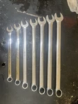 Snap Oexl Long Sae Combination Wrench Set 3/8-3/4. Fixed Price $179.00.