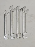 Vtg Duro-chrome 4PC Tappet Thin Profile Offset Open End Wrench Made Usa. Fixed Price $40.00.