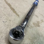 Vintage Central Tools 96353 1/2 Drive Torque Wrench Blue With Case. Fixed Price $49.00.