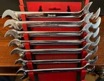 Vintage Snap-on 7PC Sae Angle Open End Wrench Set VS807 Underline Usa. Fixed Price $209.95.