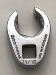 Snap-on Tools 3/8" Drive Point Sae 11/16" Flare Nut Crowfoot Wrench FRH220S. Fixed Price $16.99.