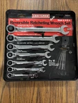 Sears Craftsman 7PC Inch Reversible Ratcheting Wrench Set 42406 5/15-3/4. Fixed Price $199.00.