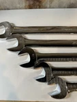 Snap-on Oex Open End Combination Chrome Wrenchs Lot Of 5- Please Read Sizes. Fixed Price $330.00.