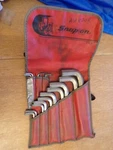 Snap-on Tools AW1020DK 20-PIECE Heavy Duty L-shaped Hex Allen Key Wrench Set. Fixed Price $159.99.
