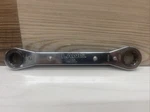 Lang Reversible Ratcheting 12-PT Box Wrench, 5/8" 3/4", Sk # RB2024. Fixed Price $7.49.