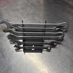 Vintage Acesa NO.705 Combination/double Open End Wrench Set Of 6. Fixed Price $39.99.