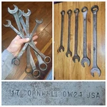 Vintage Cornwell Wrench Set CW26 CW24 CW20 CW18 CW16 Usa Tools Sae. Fixed Price $179.00.