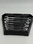 Craftsman 7PC Sae Hybrid Ratcheting Wrench Set With Original Case New. Fixed Price $80.07.