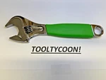 Snap-on Tools Green 8" Soft Grip Flank Drive Plus Adjustable Wrench FADH8CG. Fixed Price $149.95.