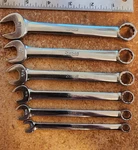 Snap-on Oex Pc 12PT Sae Combination Wrench Set 1/4" To 9/16" -- Lot 3727. Fixed Price $62.50.