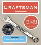 Craftsman 12MM Combination Wrench Polished Point. Fixed Price $8.24.