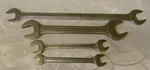 Vintage Blue-point Supreme 4PC Sae Open-end Wrench Set. Fixed Price $29.99.