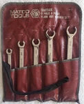 Matco SWF56K 5-PIECE, 6-POINT Sae Flare Nut (line) Wrench Set, Excellent Cond.. Fixed Price $98.00.