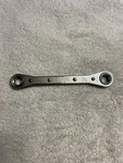 New Britain 3/8" 7/16" Double Box-end RW-14 Ratchet Wrench. Fixed Price $10.99.