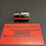 Snap-on Tools Usa New 1/2" Drive 9/16" Sae Point Shallow Chrome Socket TW181A. Fixed Price $18.00.