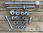 Vtg Champion Tools 21 Pc Socket Wrench Set 3/4 Driver Sliding Extensions Read. Fixed Price $110.49.