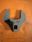 Snap On 1/2" Drive Open End Crowfoot Wrench 42MM SCOM42 Chrome. Fixed Price $64.00.