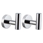2 Pcs Polished Stainless Steel Towel Coat Hooks Wall Mounted Round Heavy Duty. Fixed Price $30.63.