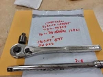 Craftsman 1/2" Drive Ratchets T5W-44809 Adapter 18961, Durlast 8:EXT 24222. Fixed Price $29.00.