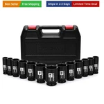 1/2 Drive Deep Big Socket Set, 13-PIECE Large Spindle Axle Nut Impact.... Fixed Price $87.99.