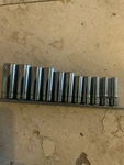 Snap On Pc 3/8 Dr Deep Standard Socket Set 211SFSY. Fixed Price $190.00.