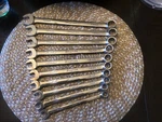 Snap 10PC 12 Point Flank Drive Combonation Wrench Standard Handle Set 10-19MM. Fixed Price $422.50.