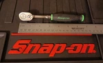 Snap THL72 1/4" Drive Dual 80 Long Comfort Grip Fixed Head Ratchet Green. Fixed Price $125.00.
