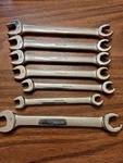 Snap-on Tools Usa 6PC Open-end Flare Nut Wrench Set Plus One Metric. Fixed Price $99.00.