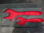 Foam Only Snap Tools ADHW702K1F 2PC Red 6" 10" Wide Mouth Adjustable Wrench. Fixed Price $25.00.