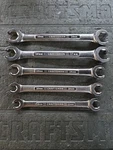 Vintage Sears Craftsman Usa 5PC Metric Flare Nut Line Wrench Set -va, 9MM-18MM. Fixed Price $80.00.