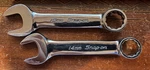 Snap-on Tools OXIM14B 15B 14&15MM Metric Flank Drive Midget Wrenches 12 Point. Fixed Price $45.00.