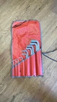 Snap-on Tools Standard Sae 10 Pcs. Allen Wrench Hex Key Set W/ Bag, # Part C-67. Fixed Price $95.00.