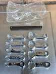 New Mac Tools 9PC Sae Torque Adapter Set 3/8" 7/8" 12-POINT Wrench Usa. Fixed Price $250.00.
