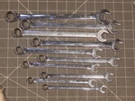 Mac Tools 10PC Metric Long Combination Wrench Set 10MM 19MM 12PT. Fixed Price $223.19.