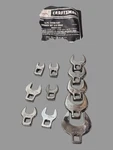Vintage Sears Craftsman 4362 3/8" Drive Crow Foot Standard Wrench Set 10PC +15MM. Fixed Price $67.99.