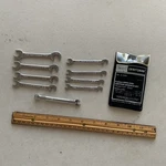 8PC.CRAFTSMAN 4306 Sae -v- Open End Ignition Wrench Set Usa Light Owners Mark. Fixed Price $12.00.