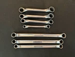 Snap On 7 Piece Sae Double Box Offset Wrench XV1416 XV1618 XV1820- Wxs. Fixed Price $109.95.