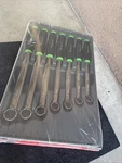 For Snap-on Green 7PC 12PT Metric Flank Soft Grip Box Wrench Set XDSGM607K1G. Fixed Price $485.00.