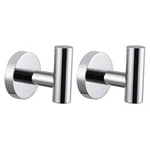 Polished Stainless Steel Towel Coat Hooks Bathroom Clothes Garage Hotel Cabin.... Fixed Price $27.26.