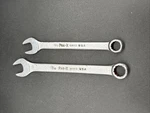 Vintage Par-x B012 3/8 B014 7/16 Combination Wrench Sold By Snap-on Tools Usa. Fixed Price $17.99.