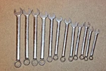 Canada Gray Metric Wrench Set 32MM Lot Open End Box 12 Pt Combination. Fixed Price $145.00.