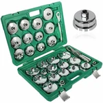 1/2" Dr Oil Filter Socket Cup Type Set & Adjustable Cap Wrench Removal Tool 31PC. Fixed Price $78.96.