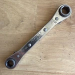 Matco Tools 3/8" 7/16" Ratcheting Box End Wrench Thumb Drive 6PT WRT1214 Usa. Fixed Price $19.95.
