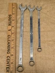 Mac Tools 3 Chrome Sae Long Combination Point Wrench Set CL12L CL17LR CL18L. Fixed Price $89.98.
