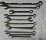 Snap-on 10PC Lot Mix Matched Sae 6/12PT Open-end/combination Wrenches. Fixed Price $149.99.