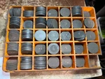 Ferarri & Fiat Valve Adjustment Shims Lot Of Over 150 Engine. Fixed Price $150.00.