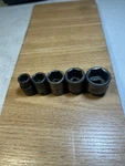 Mac - Lot Of Shallow Impact SOCKETS,3/8 DRIVE,6PT (3/8 ,7/16,9/16 ,5/8 ,3/4 ). Fixed Price $26.25.